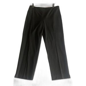 St John Caviar Cropped Ankle Pants Slacks Women Size 8 Black